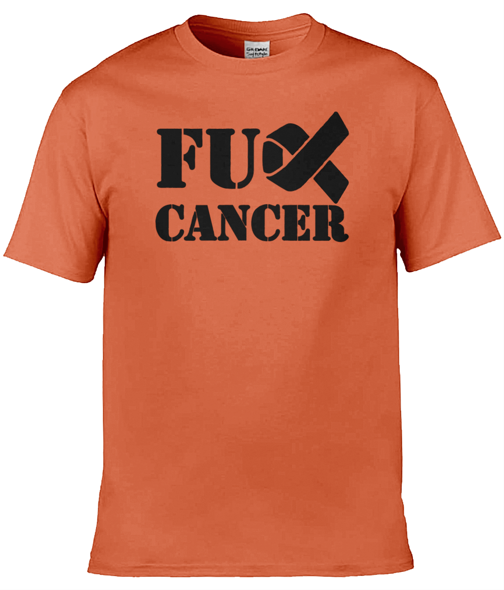 Fuck Cancer Blk Txt T-Shirt - Image 7