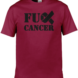 Fuck Cancer Blk Txt T-Shirt