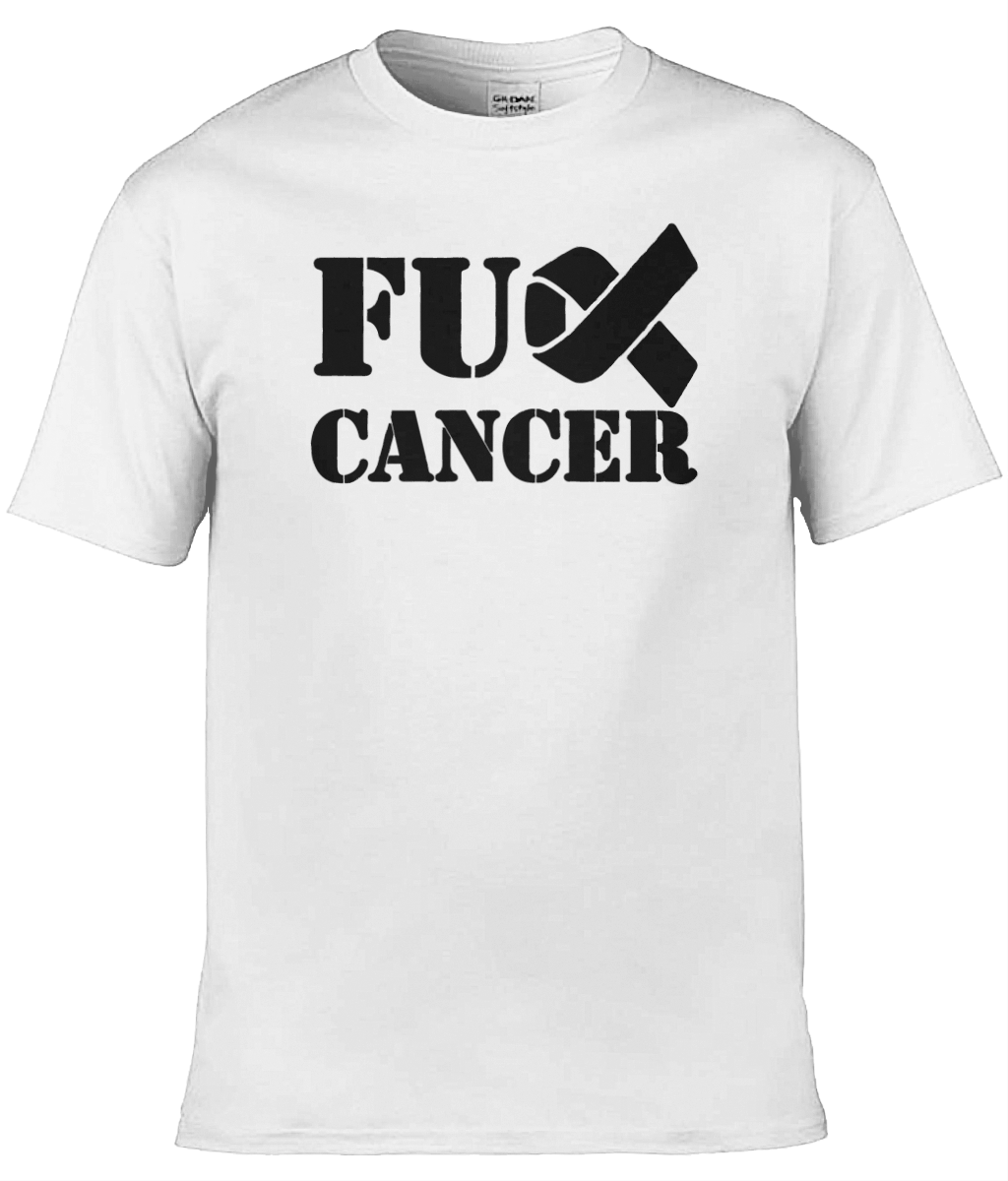Fuck Cancer Blk Txt T-Shirt - Image 10