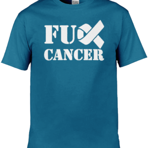 Fuck Cancer White Text T-Shirt