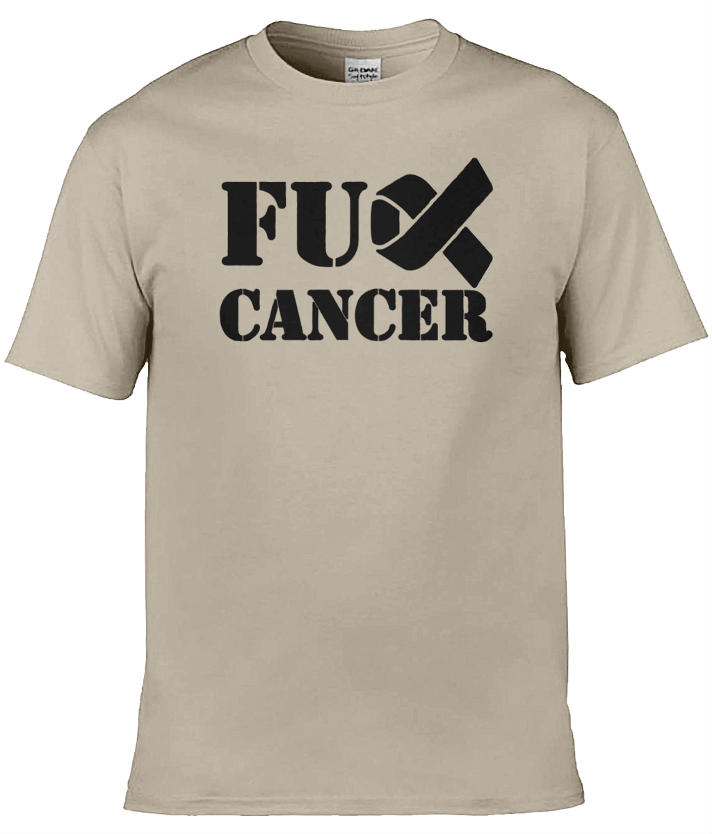 Fuck Cancer Blk Txt T-Shirt - Image 8