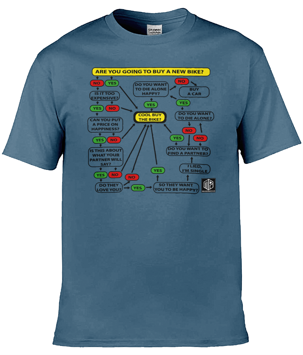New Bike Flow Chart T-Shirt - Image 9