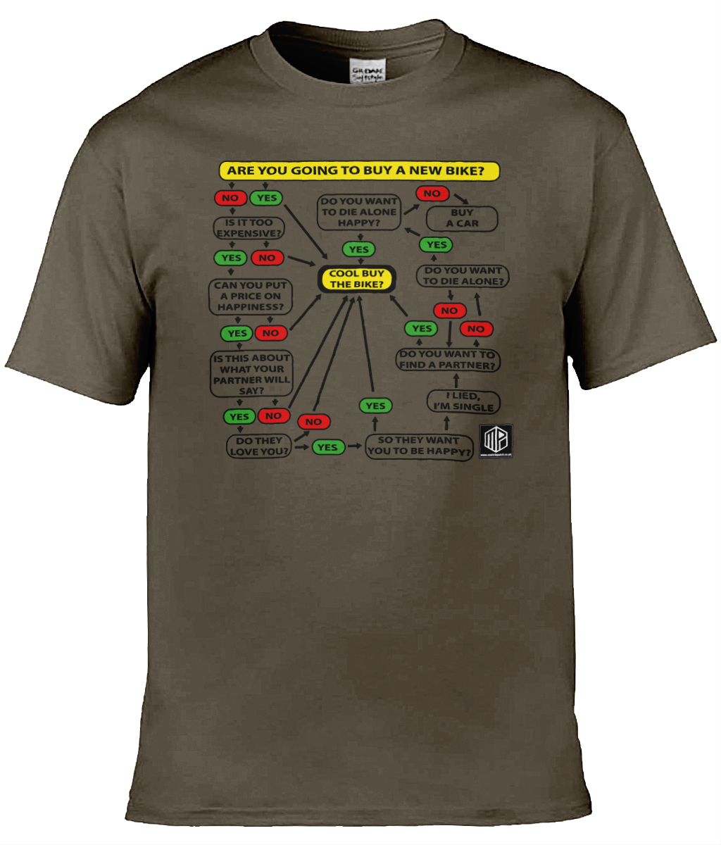 New Bike Flow Chart T-Shirt - Image 6
