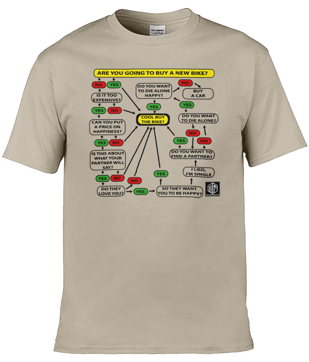 New Bike Flow Chart T-Shirt - Image 4