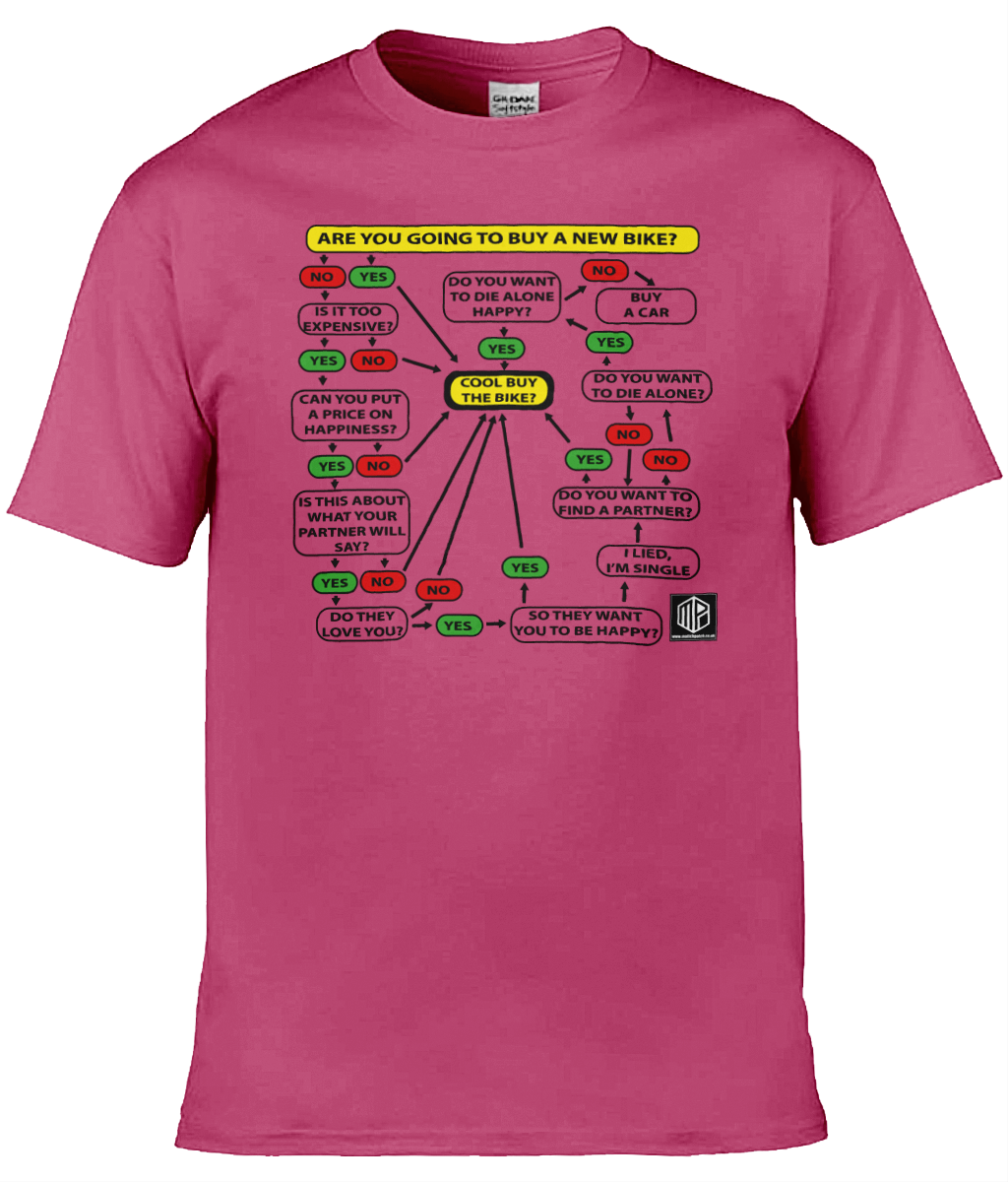 New Bike Flow Chart T-Shirt - Image 10