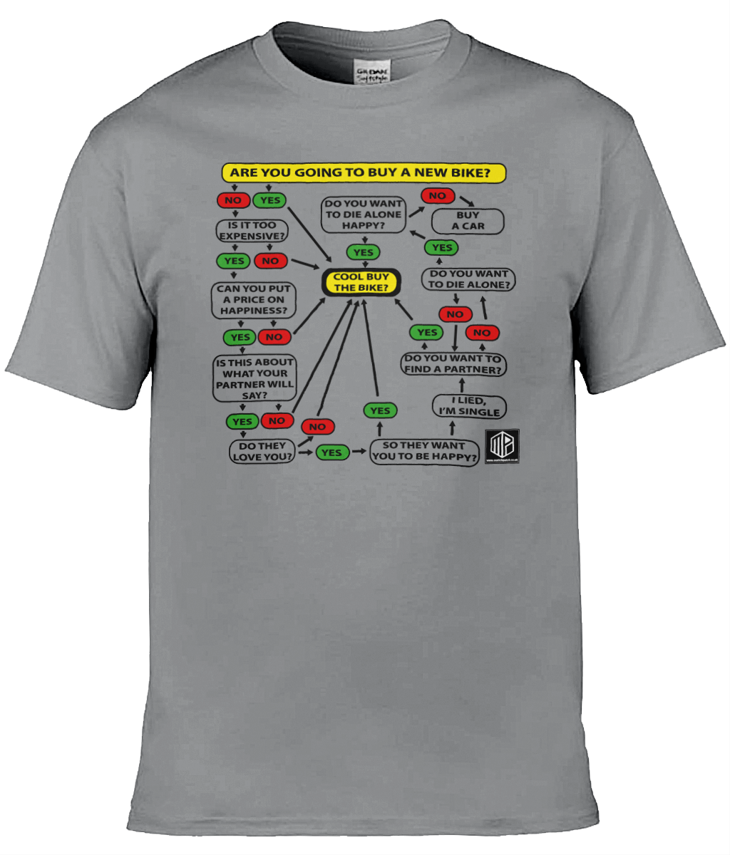 New Bike Flow Chart T-Shirt - Image 3