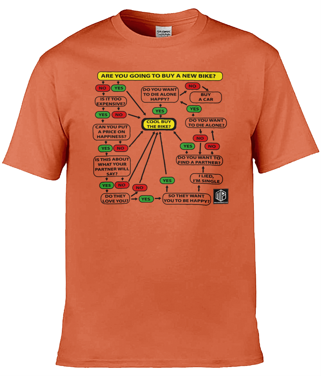 New Bike Flow Chart T-Shirt - Image 5