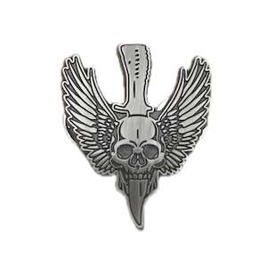 BMRC Winged Skull Custom Pin