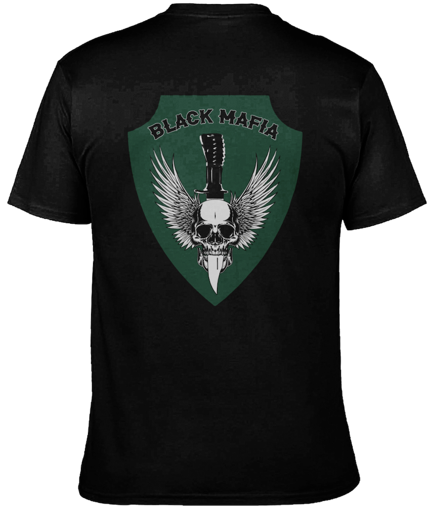 Black Mafia Riders Club Cut Style T-Shirt - Image 3