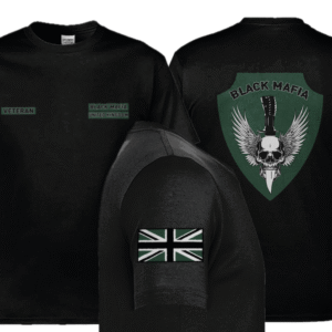 Black Mafia Riders Club Cut Style T-Shirt