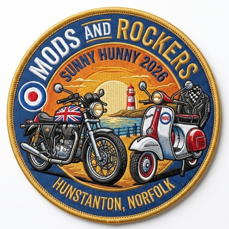 Mods & Rockers Hunstanton 2026 – Limited Edition Patch - Image 2